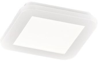 LED-plafondi Trio Camillus, 17x17 cm, valkoinen, IP44