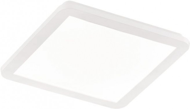 LED-plafondi Trio Camillus, 30x30 cm, valkoinen, IP44