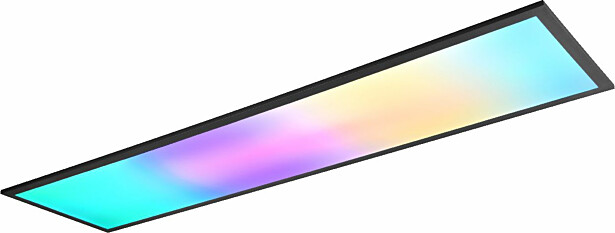 LED-kattovalaisin Trio Beta, 120cm, mattamusta, RGBW