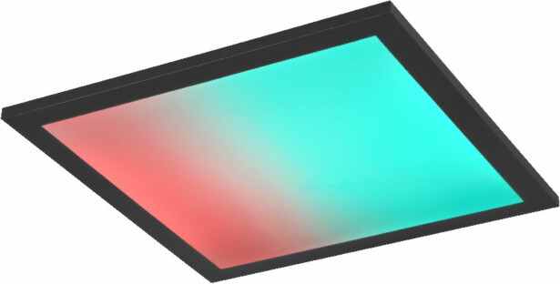 LED-kattovalaisin Trio Beta, 29.5cm, mattamusta, RGBW