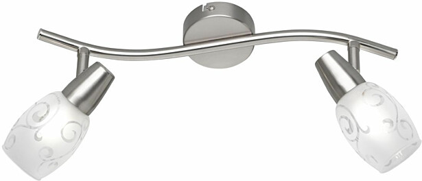 Kattospotti Trio Colmar, 390x190x80mm, harjattu teräs
