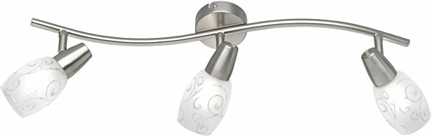 Kattospotti Trio Colmar, 560x190x80mm, harjattu teräs