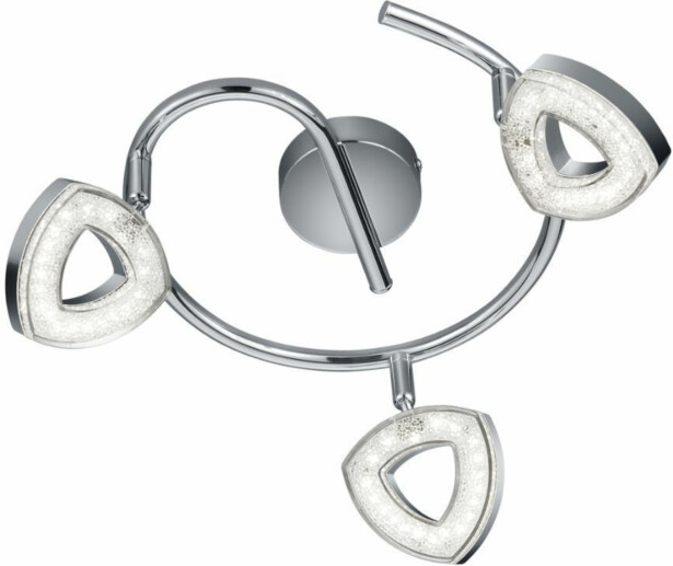LED-kattospotti Trio Tours, Ø 250x130mm, kromi