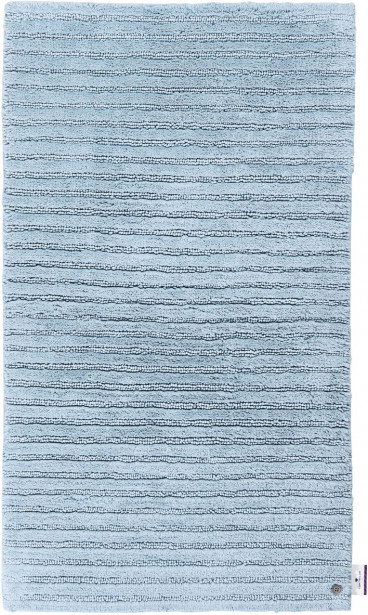 Kylpyhuoneen matto Tom Tailor Cotton Stripe, eri kokoja, sininen