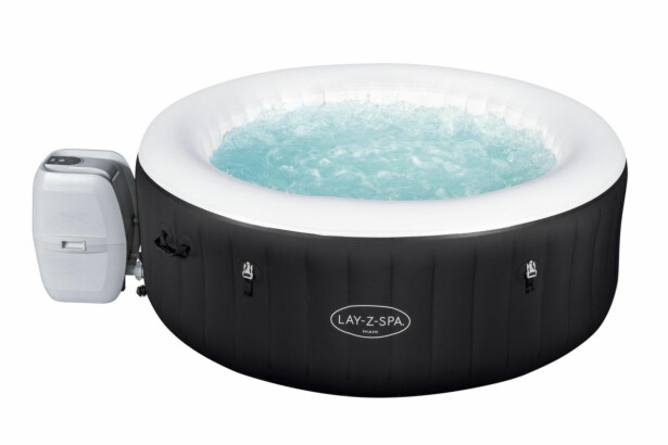 Ilmatäytteinen poreallas Bestway Lay-Z-Spa Miami AirJet, 2-4 hlöä, musta