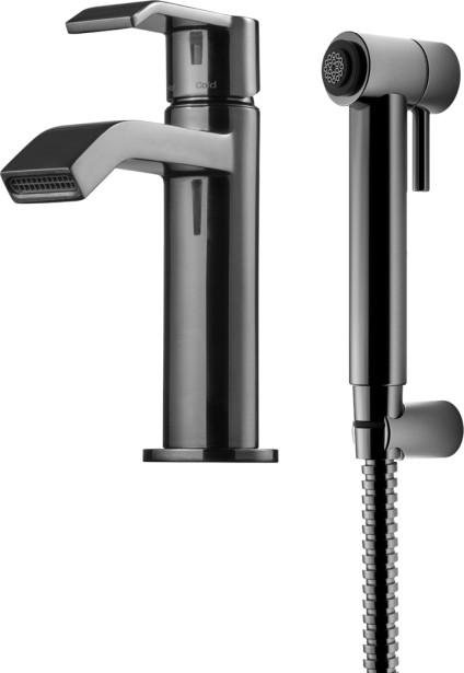 Pesuallashana Tapwell Vicco VIC069, käsisuihkulla, Black Chrome