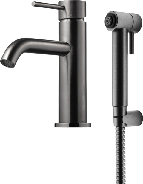 Pesuallashana Tapwell Evo EVM069, käsisuihkulla, Brushed Black Chrome