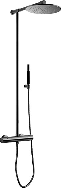 Sadesuihkusetti Tapwell TVM300, termostaattihanalla, Brushed Black Chrome