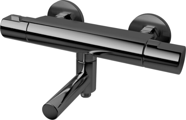 Termostaattihana Tapwell ARM022, juoksuputkella, Black Chrome