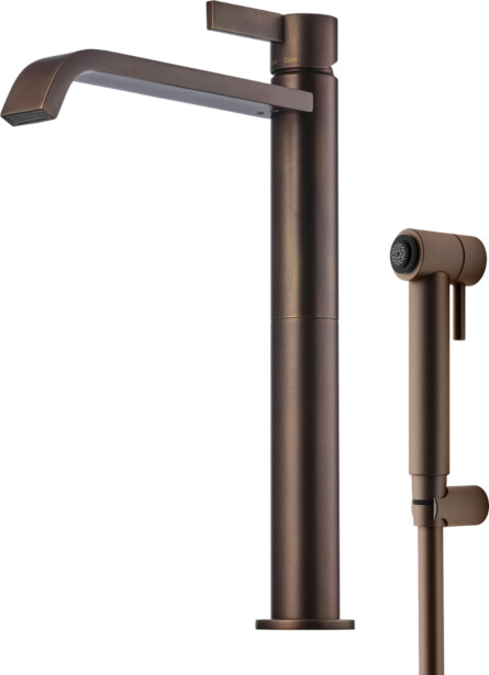 Pesuallashana Tapwell ARM089 Bidé Bronze, korkea malli, bideesuihkulla, pronssi