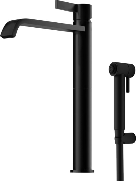 Pesuallashana Tapwell ARM089 Bidé Matte Black, korkea malli, bideesuihkulla, mattamusta