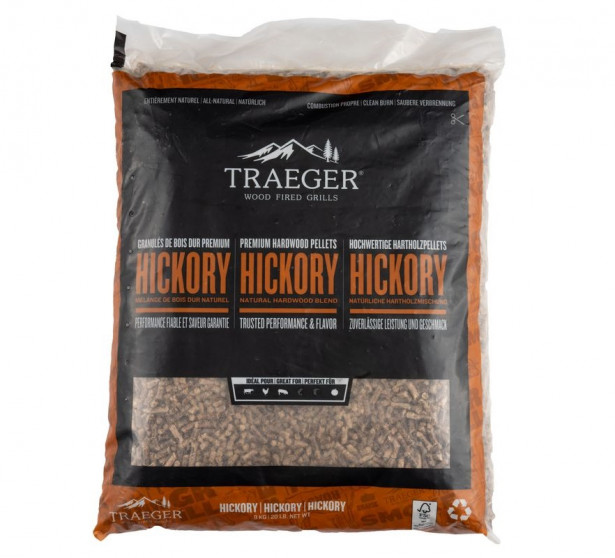 Pelletti Traeger Hickory, 9kg