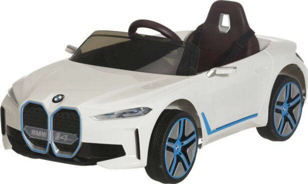 Lasten sähköauto Fineprice BMW i4 12V valkoinen