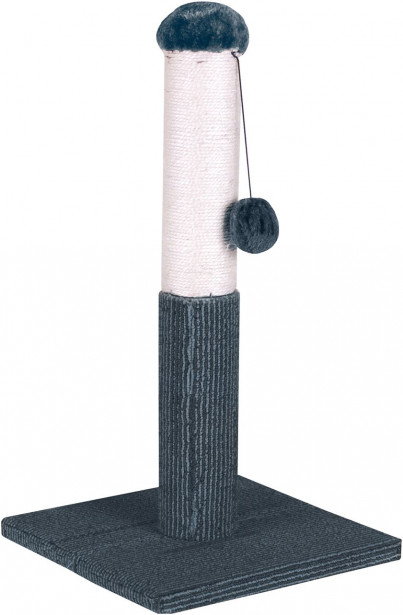 Kissan raapimispuu Kats heiluripallolla, 53cm, harmaa/valkoinen