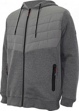 Miesten huppari vetoketjulla Lee Cooper Workwear LCJKT126 harmaa S