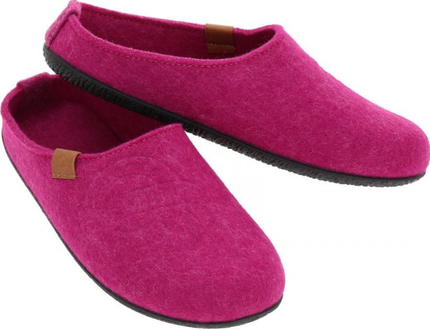 Villapistokkaat kumipohjalla Wildstep Wool pinkki 42