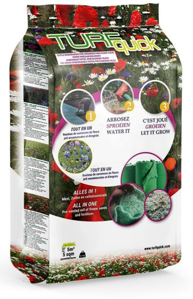 Kukkaniittyseos Turfquick, yksivuotinen/monivuotinen, 5 m2