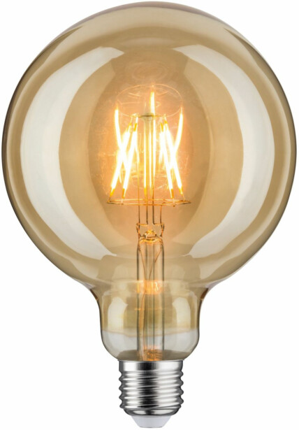 LED-filamenttilamppu Paulmann Globe, G125, E27, 420lm, 6.5W, 1700K, kulta