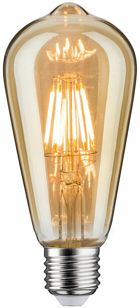 LED-filamenttilamppu Paulmann Corn Rustika, E27, 480lm, 6W, 1700K, himmennettävä, kulta