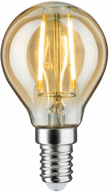 LED-filamenttilamppu Paulmann Drop, E14, 160lm, 2W, 1700K, kulta