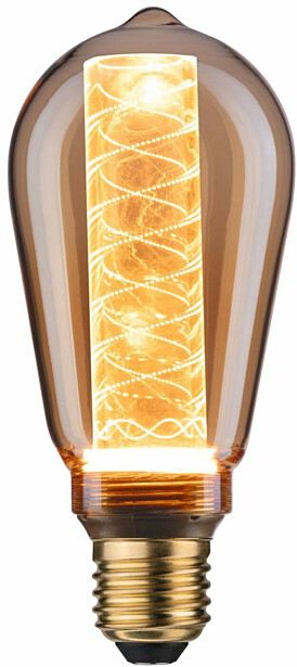 LED-lamppu Paulmann Inner Glow Edition Corn Spiral, E27, 230lm, 4W, 1800K, kulta