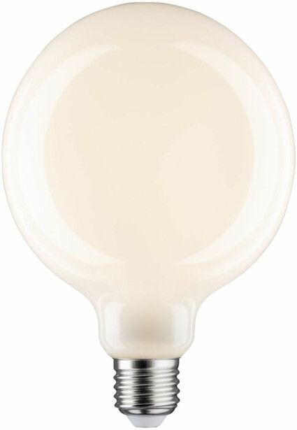 LED-filamenttilamppu Paulmann Globe, G125, E27, 1055lm, 9W, 2700K, himmennettävä, opaali