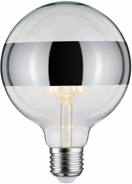 LED-rengaspeililamppu Paulmann Modern Classic Edition Globe, E27, 640lm, 6.5W, 2700K, himmennettävä, hopea