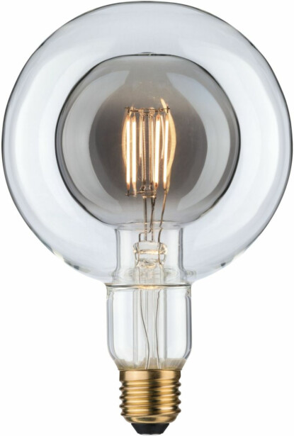 LED-lamppu Paulmann Inner Shape Edition Globe, G125, E27, 300lm, 4W, 2700K, himmennettävä, savulasi