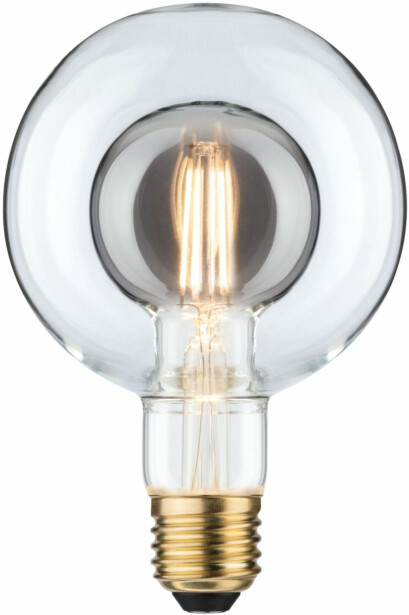 LED-lamppu Paulmann Inner Shape Edition Globe, G95, E27, 270lm, 4W, 2700K, himmennettävä, savulasi