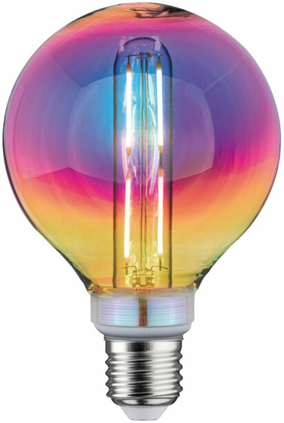LED-lamppu Paulmann Fantastic Colors Edition Globe, G95, 140mm, E27, 470lm, 5W, 2700K, himmennettävä, dichroic-lasi