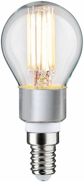 LED-filamenttilamppu Paulmann Drop, E14, 470lm, 5W, säädettävä värilämpötila, kirkas