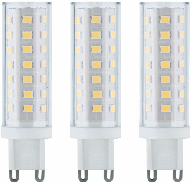 LED-pistokantalamppu Paulmann Pin Base, G9, 470lm, 5W, 4000K, kirkas, 3kpl