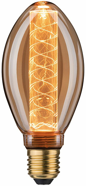 LED-lamppu Paulmann Inner Glow Edition Pear Corn Spiral, E27, 120lm, 3.6W, 1800K, himmennettävä, kulta