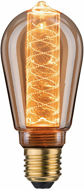 LED-lamppu Paulmann Inner Glow Edition Corn Corn Spiral, E27, 120lm, 3.6W, 1800K, himmennettävä, kulta