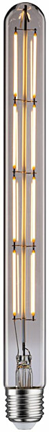LED-putki Paulmann 1879 Edition Tube, E27, 806lm, 8.8W, 2700K, filamentti, himmennettävä, savulasi