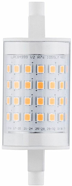 LED-putki Paulmann Tube, R7s, 78mm, 1055lm, 9W, 2700K, kirkas
