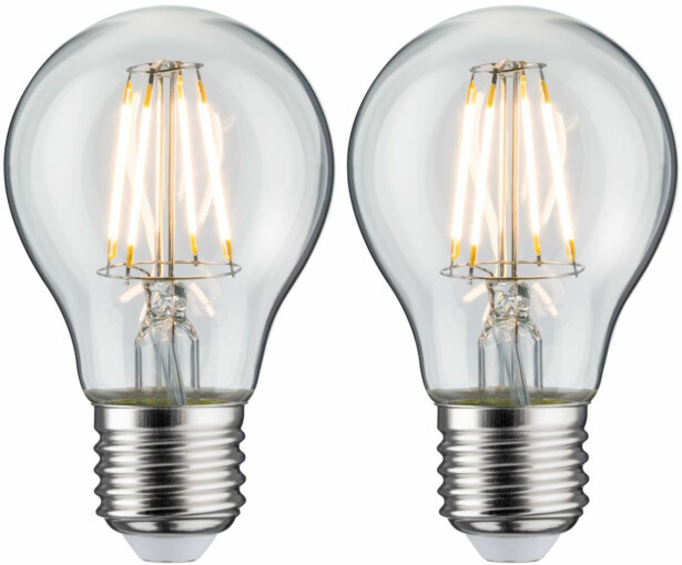 LED-filamenttilamppu Paulmann Pear, E27, 470lm, 5W, 2700K, kirkas, 2kpl