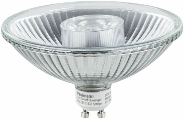 LED-kohdelamppu Paulmann Reflector, QPAR111, GU10, 425lm, 6.5W, 2700K, himmennettävä, hopea