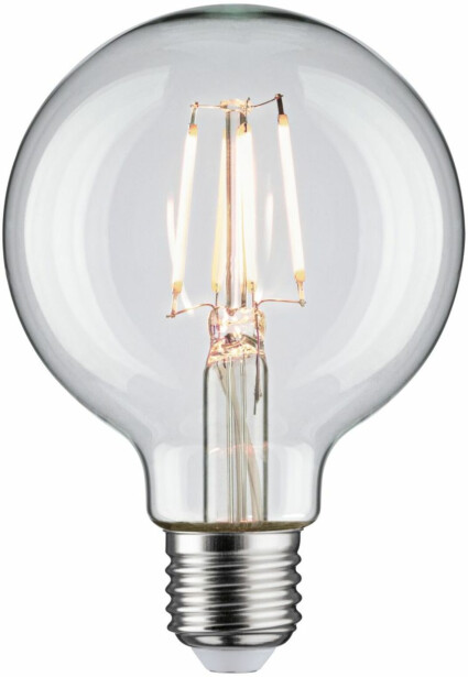 LED-filamenttilamppu Paulmann Globe, G80, E27, 470lm, 4.8W, 4000K, kirkas