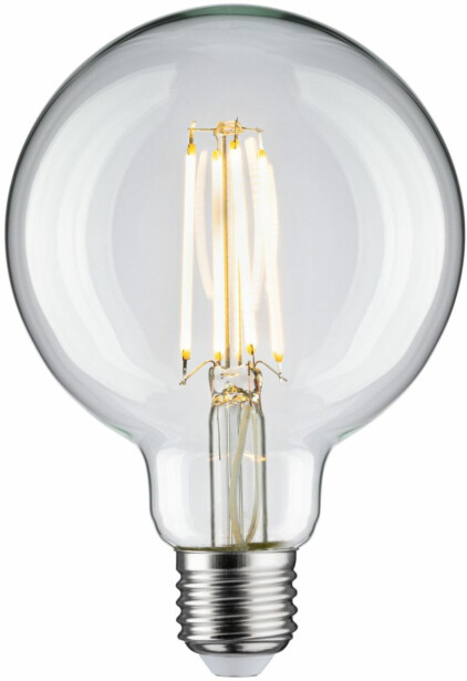 LED-filamenttilamppu Paulmann Globe, G95, E27, 806lm, 7.5W, 2700K, kirkas