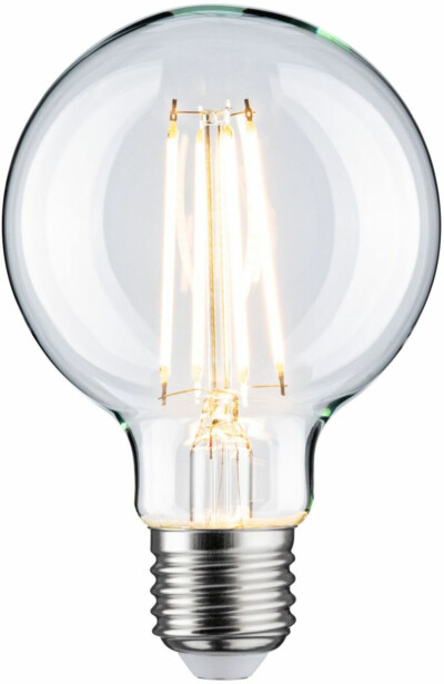 LED-filamenttilamppu Paulmann Globe, G80, E27, 806lm, 7.5W, 2700K, himmennettävä, kirkas