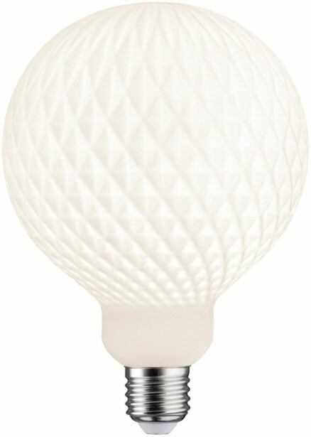 LED-filamenttilamppu Paulmann Lampion Globe, G125, E27, 400lm, 4.3W, 3000K, himmennettävä, valkoinen kenno