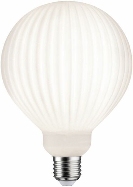 LED-filamenttilamppu Paulmann Lampion Globe, G125, E27, 400lm, 4.3W, 3000K, himmennettävä, valkoinen raita