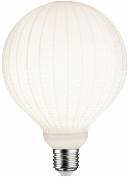 LED-filamenttilamppu Paulmann Lampion Globe, G125, E27, 400lm, 4.3W, 3000K, himmennettävä, valkoinen kuvio