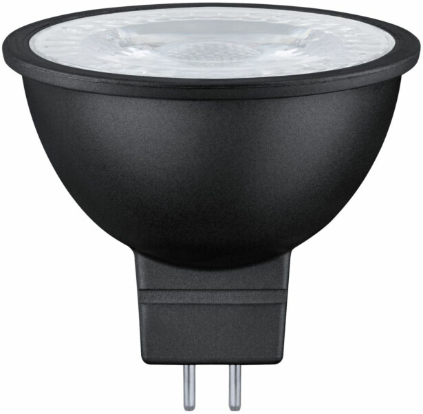 LED-kohdelamppu Paulmann 12V, GU5.3, 445lm, 6W, 3000K, himmennettävä, mattamusta