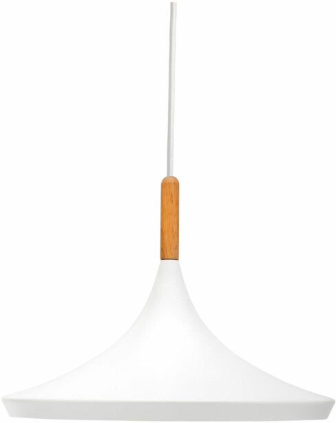 Riippuvalaisin Paulmann Pauleen Pure Shine, 36cm, E27, valkoinen/puu