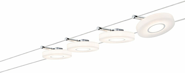 LED-vaijerivalaisinsetti Paulmann Smart Home Bluetooth DiscLED, 4 valaisinta, säädettävä värilämpötila