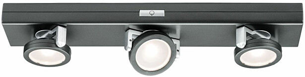 LED-työpistevalaisin Paulmann Batterie Rotate, 31x6cm, 3x18lm, 3000K, himmennettävä, antrasiitti