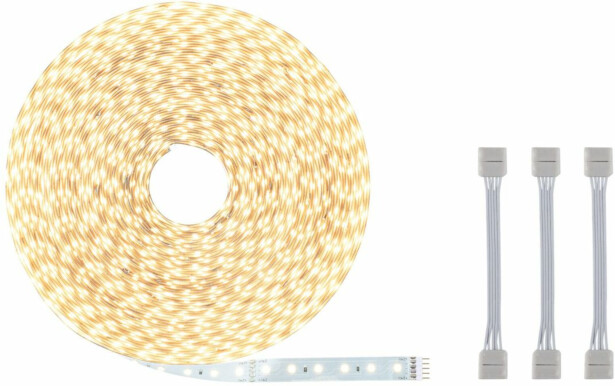 LED-valonauha Paulmann MaxLED 500, 20m, 72W, 550lm/m, 72LEDs/m, 3 sovitinkaapelia, 2700K