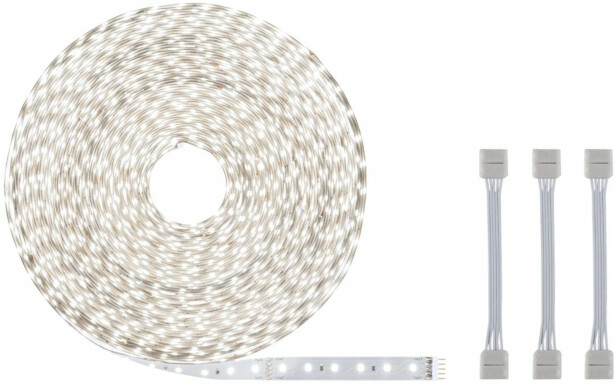 LED-valonauha Paulmann MaxLED 500, 20m, 72W, 550lm/m, 72LEDs/m, 3 sovitinkaapelia, 6500K